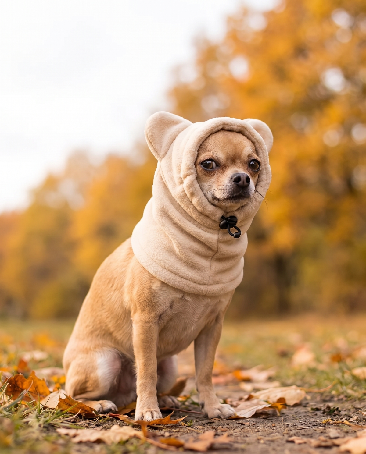The Snuggle Hood in Oat