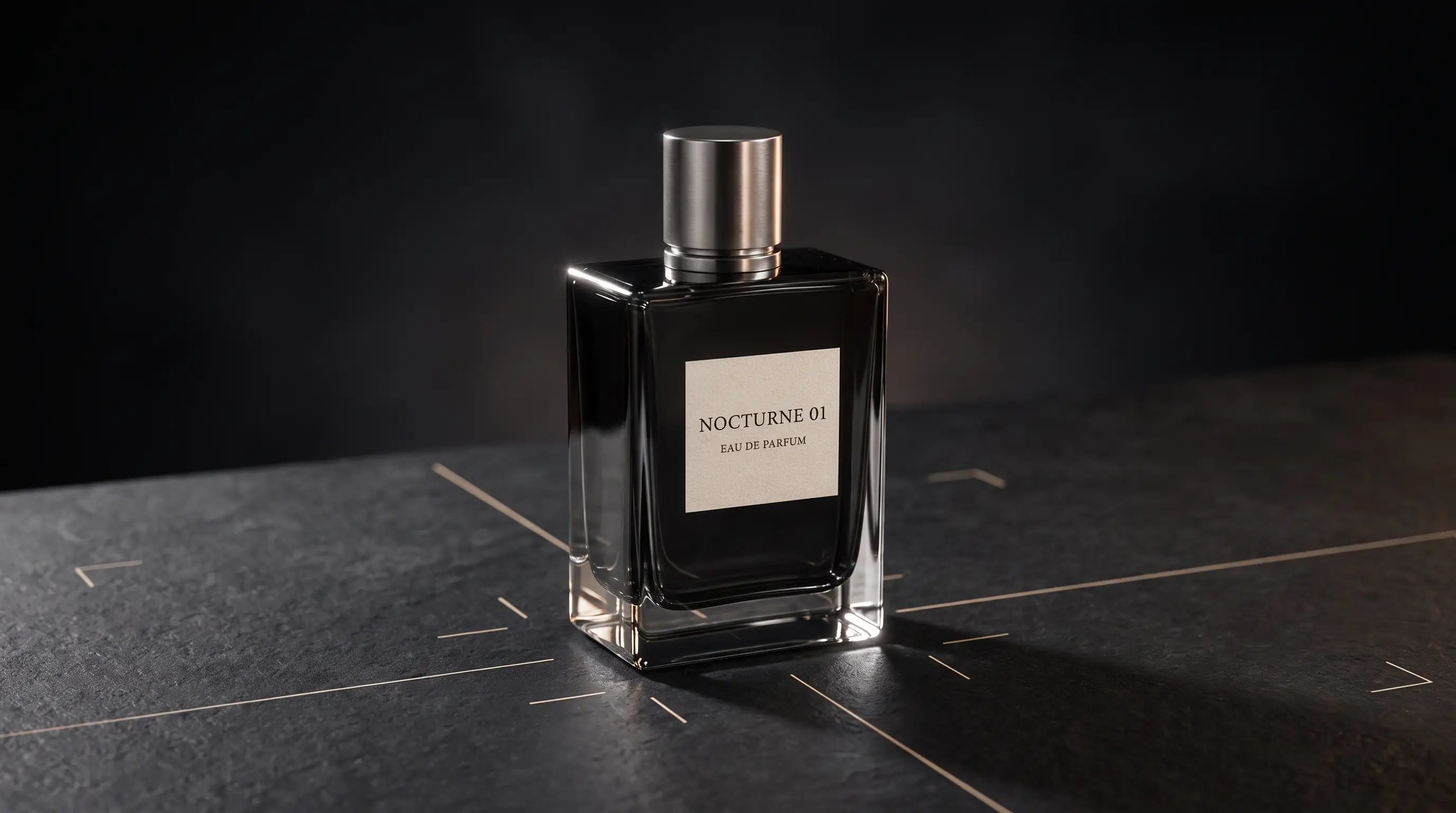 Nocturne 01 product identity protected with precise visual guidelines
